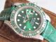 New Upgraded Rolex Submariner Green Diamond Bezel Green Leather Strap Swiss Replica Watches (4)_th.jpg